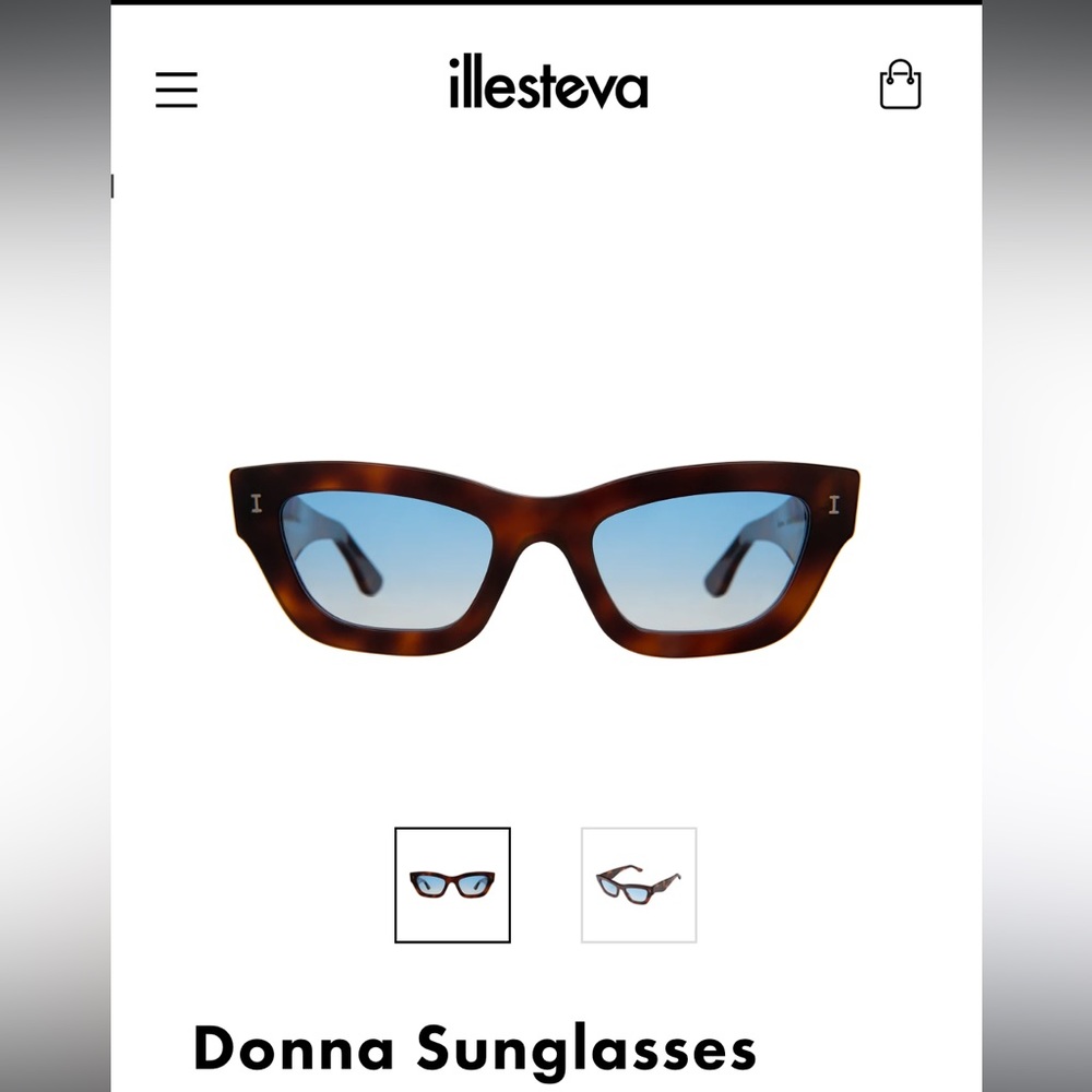 Illesteva Donna Sunglasses
Havana/Blue Gradient See Through